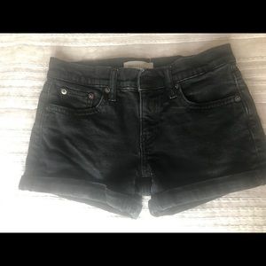 GAP black denim shorts